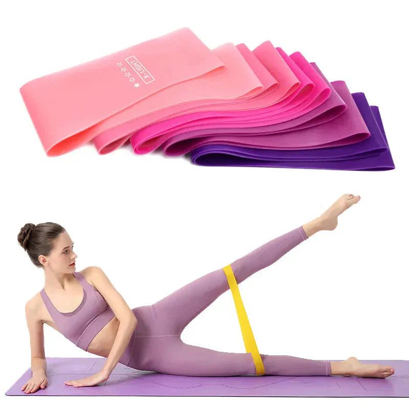 Elastic Resistance Bands Set for Yoga, Pilates, and Strength Training - 5 - Pack - VibeSport