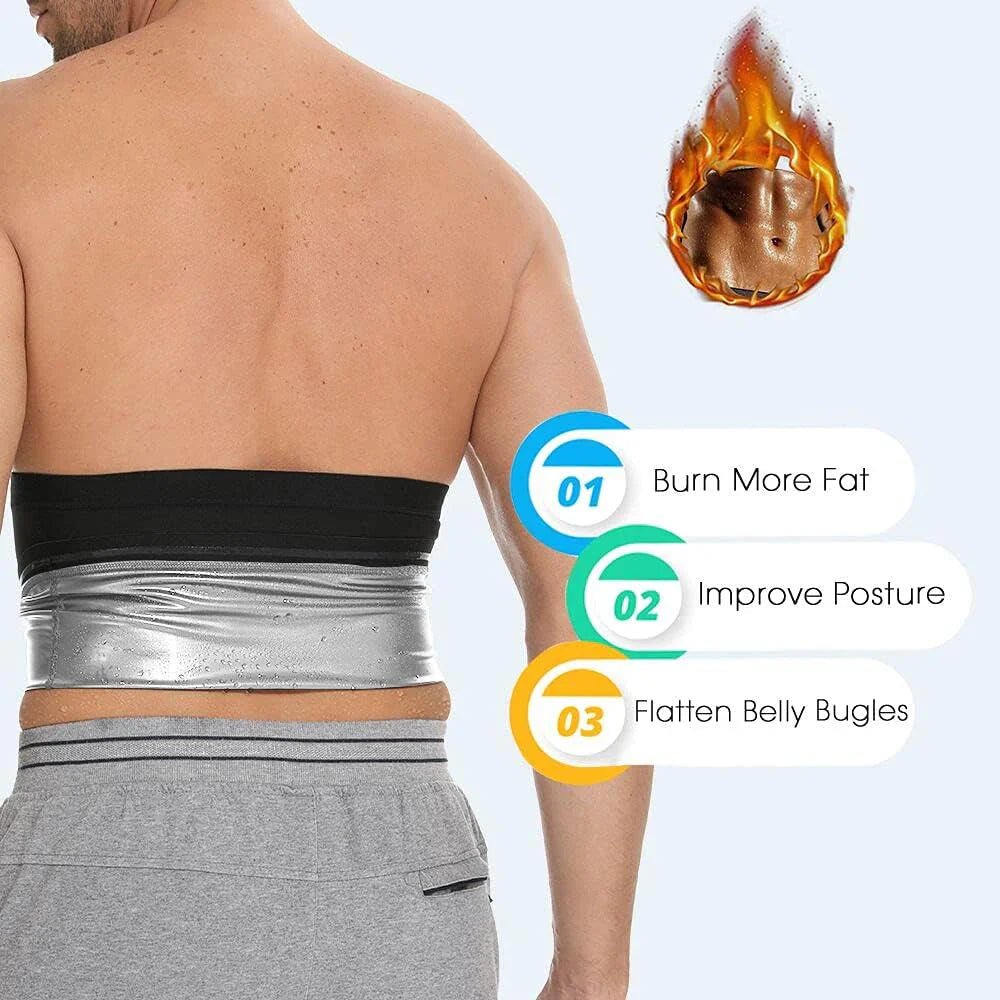 Sauna Waist Trimmer Belt for Men - VibeSport
